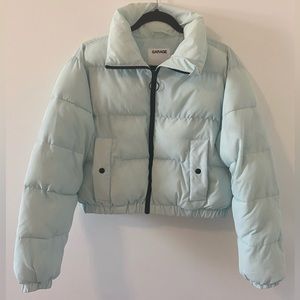Garage | Baby blue puffer jacket, Size Medium